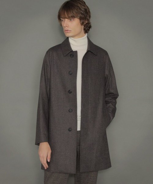 セール Dunkeld Ml Loro Piana ロロ ピアーナ ブラウン無地ウールステンカラーコート Mackintosh London メンズ Mackintosh London Magaseek