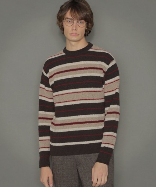 7ゲージハウスボーダーニット メンズファッション 阪急百貨店公式通販 阪急 Men S Online Store