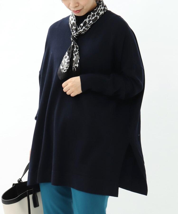 半額 ウール混ポンチョ風ニットプルオーバー 洗える トップス Www Marfan Fr