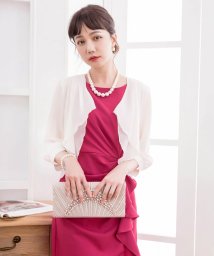 DRESS+/薄手シフォンパーティーボレロ/504388540