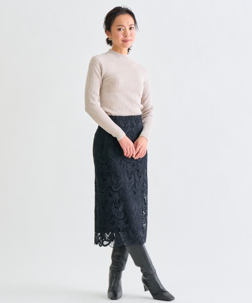 ペイズリーケミカルレースタイトスカート アナイ Anayi Magaseek ペイズリーケミカルレースタイトスカート アナイ Anayi Magaseek