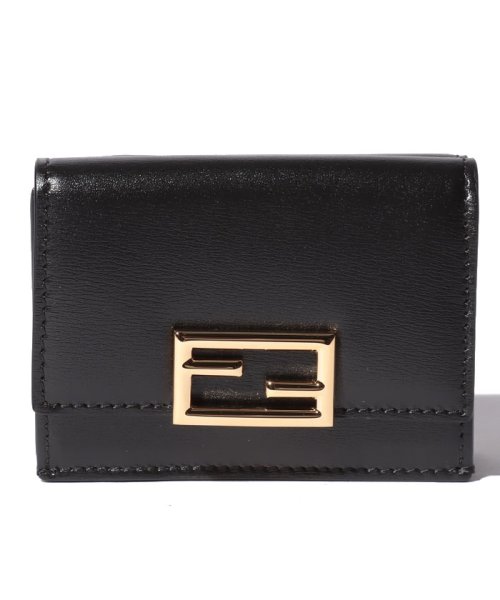 FENDI(フェンディ)/【FENDI】フェンディ　三つ折り財布　MICRO TRIFOLD WALLET/ブラック