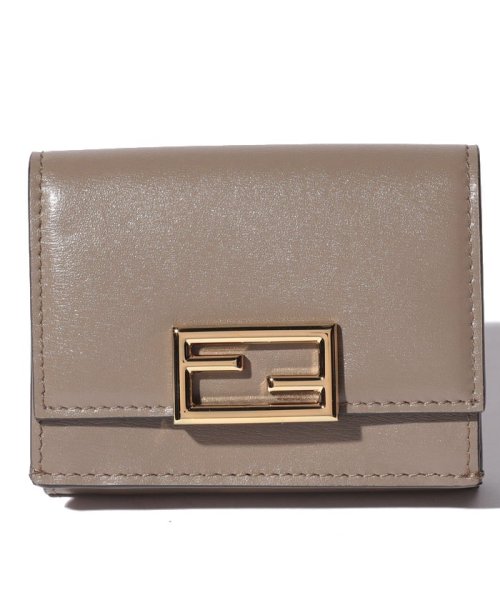 FENDI(フェンディ)/【FENDI】フェンディ　三つ折り財布　MICRO TRIFOLD WALLET/グレー
