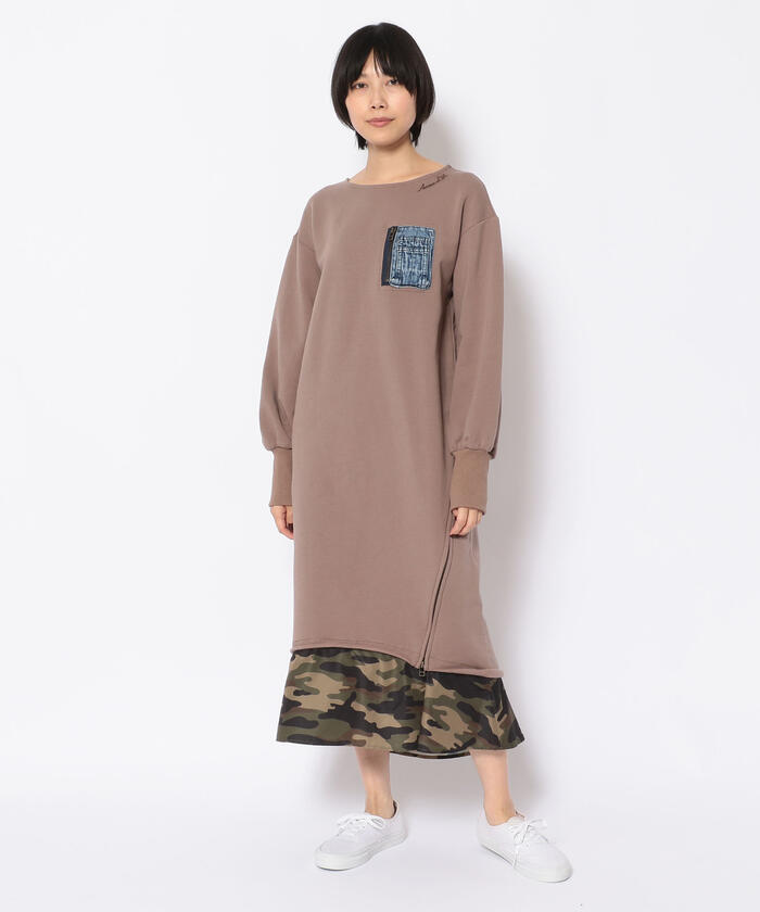 正規取扱店 レイヤードスタイル Dress Onepiece デニム カモフラージュワンピース Denim Camouflage ワンピース ドレス Www Comisariatolosandes Com