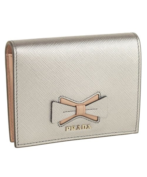 PRADA(プラダ)】PRADA プラダ 二つ折り財布 リボン 財布(504389341 