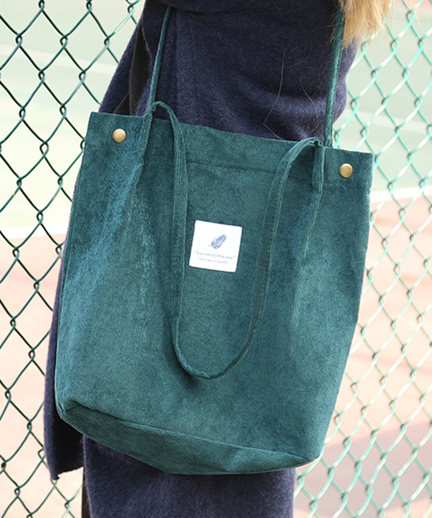 セール ロゴ入りコーデュロイトートバッグ ニノン Ninon Magaseek