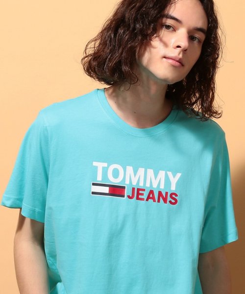 TOMMY JEANS(トミージーンズ)/ロゴコットンＴシャツ/ブルー