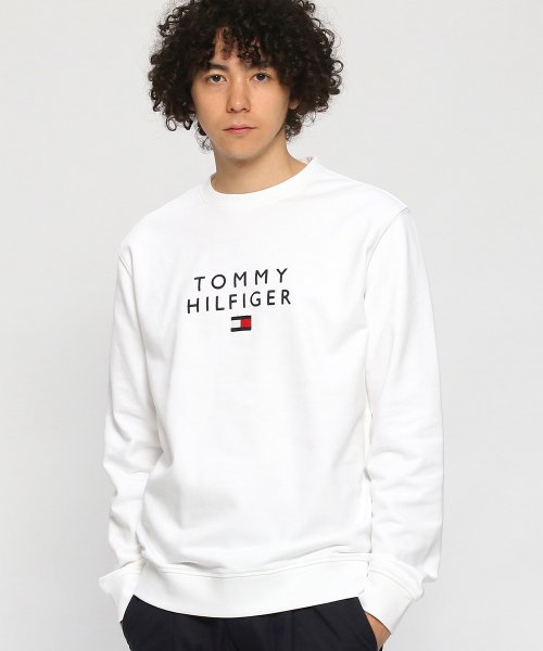 TOMMY HILFIGER(トミーヒルフィガー)/ロゴトレーナー/ホワイト