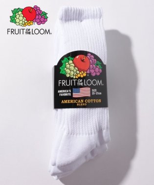FRUIT OF THE LOOM/FRUIT OF THE LOOM AC ベーシック クルー丈ソックス 3足セット 父の日 プレゼント ギフト/504379918