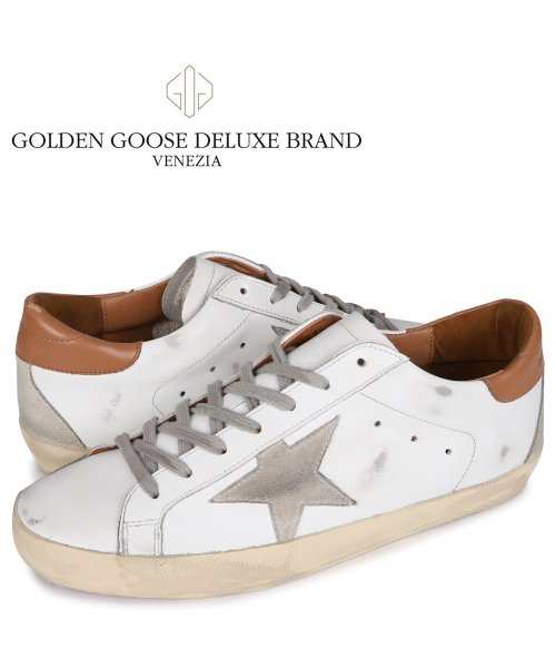 GOLDEN GOOSE(ゴールデングース)/ ゴールデングース Golden Goose スニーカー メンズ スーパースター SUPERSTAR ホワイト 白 GMF001/ベージュ