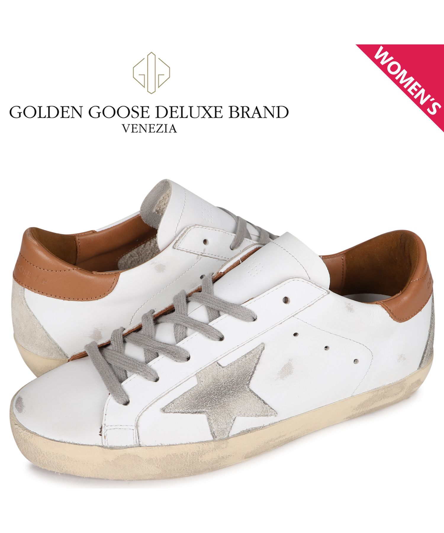 ゴールデングース Golden Goose スニーカー レディース スーパースター SUPERSTAR ホワイト 白 GWF0