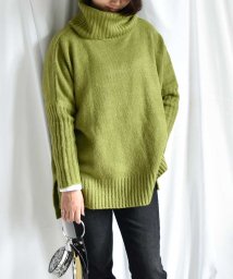 ARGO TOKYO(アルゴトウキョウ)/カラータートルネックニット　25105　Color turtleneck knit /グリーン