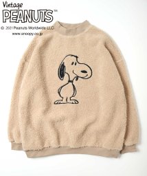 salong hameu(salong hameu)/【Salong hameu】PEANUTS◆スヌーピー フェイス刺繍ボアトレーナー/ユニセックス/柄6