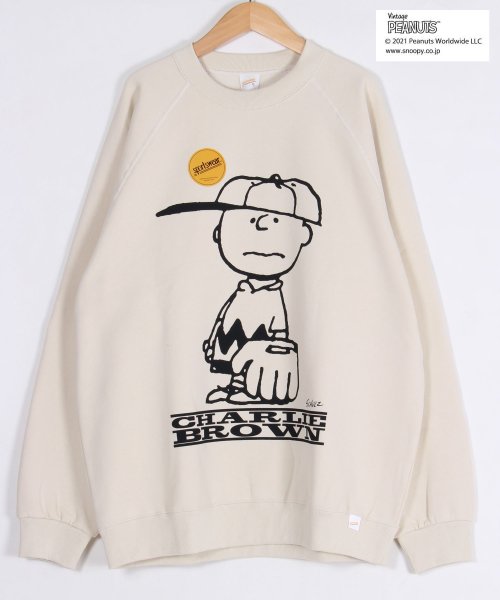 ALWAYS GOOD TIME NEW BASIC STORE(オールウェイグッドタイムニューベーシックストア)/【PEANUTS × sportswear】コラボ プリントクラシックスウェット/トレーナー/ホワイト2