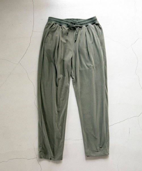 coen(coen)/FEELING MADE ストレッチマイクロフリース タックパンツ<MEN'S>/OLIVE