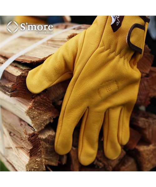S'more(スモア)/【smore】S'more / Leather gloves 耐火グローブ/イエロー