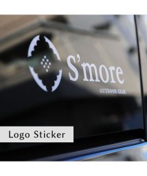 S'more(スモア)/【smore】S'more / Logo Sticker ステッカー アウトドア/ホワイト