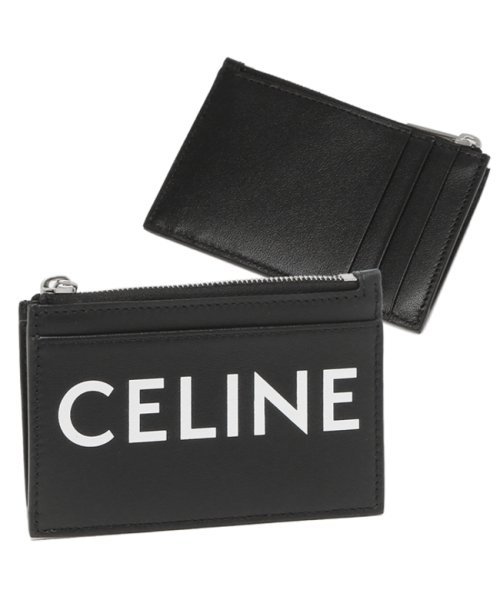 セール セリーヌ カードケース コインケース ロゴ フラグメントケース ブラック メンズ レディース Celine 10f993dmf 38si セリーヌ Celine Magaseek