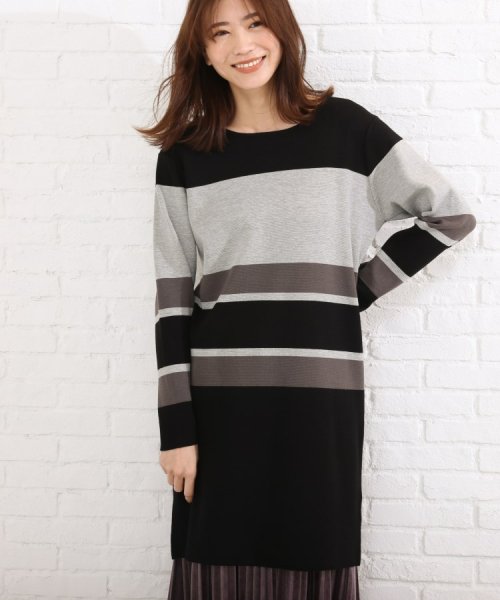 セール マルチボーダーニットワンピース シューラルー Shoo La Rue Magaseek