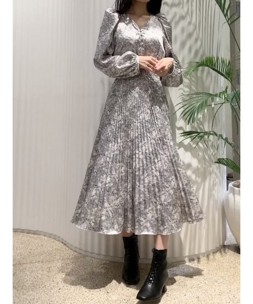 ジャガードプリントワンピース スナイデル Snidel Magaseek