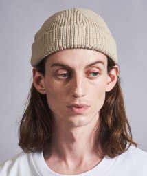monkey time(モンキータイム)/＜monkey time＞ POLYESTER ACRYLIC AZE SHORT BEANIE/ビーニー/NATURAL