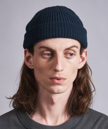 monkey time(モンキータイム)/＜monkey time＞ POLYESTER ACRYLIC AZE SHORT BEANIE/ビーニー/NAVY