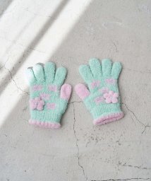 ROPE' PICNIC　KIDS(ロぺピクニックキッズ)/【KIDS】フラワーマシュマロ手袋/グリーン（30）