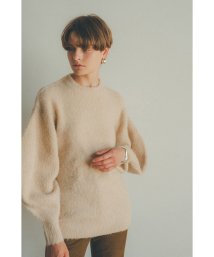CLANE(クラネ)/ROUND SLEEVE MOHAIR KNIT TOPS/IVORY