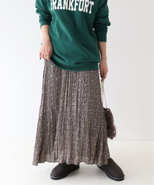 レオパードプリーツスカート スローブ イエナ Slobe Iena Magaseek