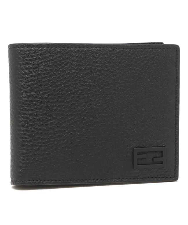 フェンディ 二つ折り財布 FFロゴ ブラック メンズ FENDI 7M0001 AG0L F0QA1