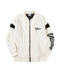 MAC HOUSE(men)(マックハウス（メンズ）)/VISION STREET WEAR ヴィジョンストリートウェア 袖ワッペンファーブルゾン 1905005－Z/ホワイト