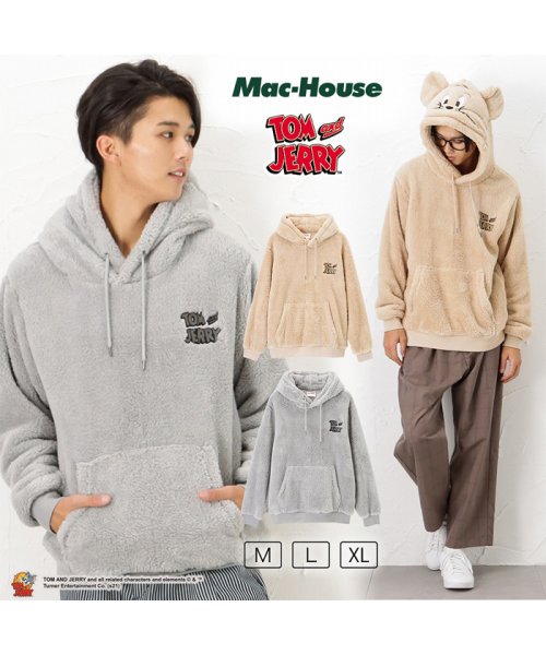 Tom And Jerry キャラクターボアパーカー マックハウス メンズ Mac House Men Magaseek