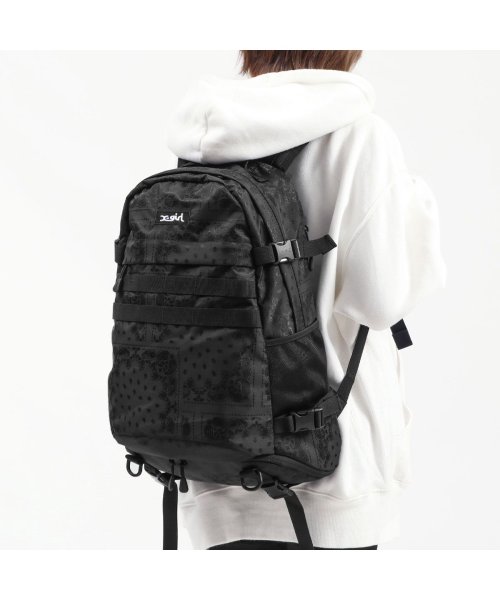 X-girl(エックスガール)/エックスガール リュック Ｘ－girl MILLS LOGO ADVENTURE BACKPACK 105224053010 105225053002/ブラック系4