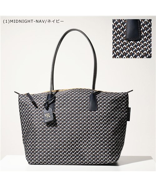 ROBERTA PIERI(ロベルタピエリ)/【ROBERTA PIERI(ロベルタピエリ)】ROBERTINA LARGE TOTE トートバッグ ハンドバッグ ナイロン×レザー 鞄 レディース/ネイビー