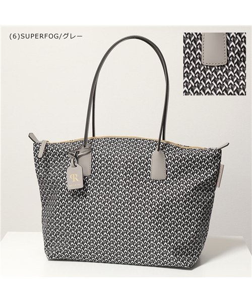 ROBERTA PIERI(ロベルタピエリ)/【ROBERTA PIERI(ロベルタピエリ)】ROBERTINA LARGE TOTE トートバッグ ハンドバッグ ナイロン×レザー 鞄 レディース/グレー