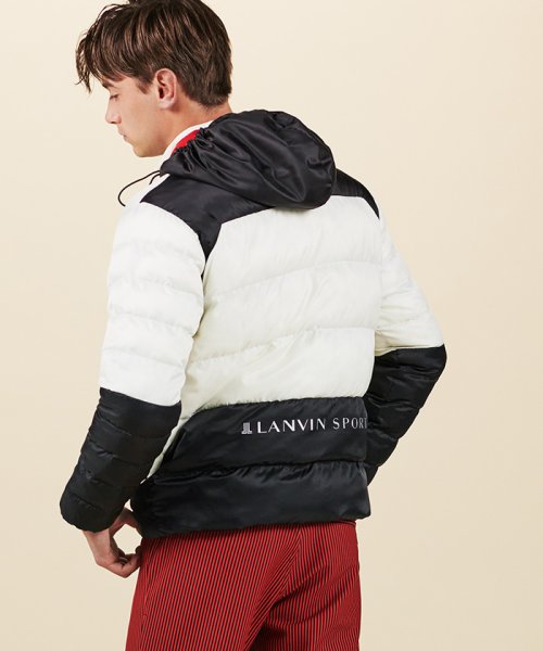 LANVIN SPORT(ランバン スポール)/【ECO】袖デタッチャブル中わたブルゾン【ヒートナビ/はっ水】【アウトレット】/ホワイト