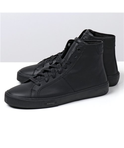 セール Diesel ディーゼル Y Pr030 S Mydori Mc スニーカー シューズ レザー ハイカット T8013 Black 靴 メンズ ディーゼル Diesel Magaseek