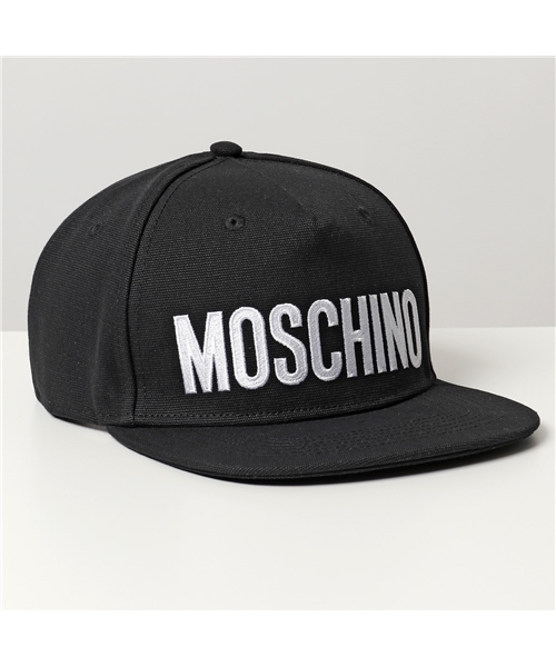 【MOSCHINO(モスキーノ)】9205 8266 ロゴ ベースボールキャップ スナップバック 帽子 コットン 555 メンズ