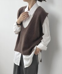 aimoha/新作 Vネックオーバーベスト 韓国ファッション/504397849