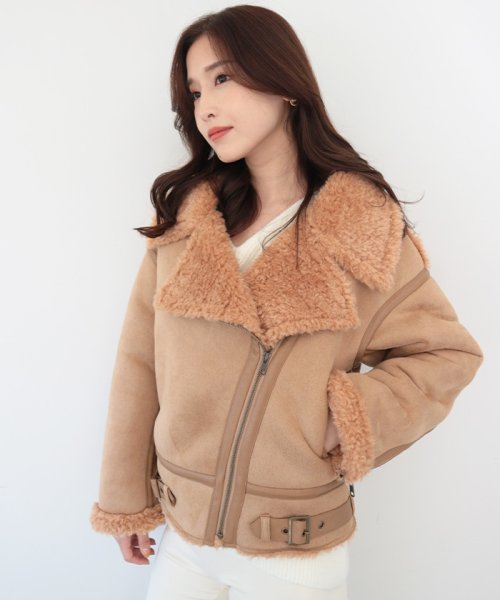 エコムートンライダースジャケット 