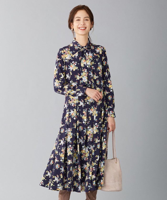 組曲花柄ワンピース