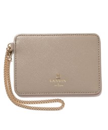 LANVIN en Bleu(BAG)(ランバンオンブルー（バッグ）)/リュクサンブールカラーパスケース/ダークベージュ