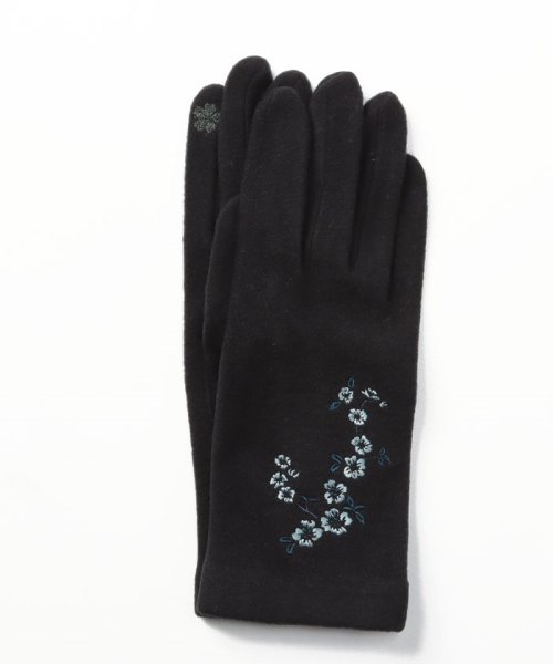 セール ローラアシュレイ Laura Ashley レディース 手袋 女性用 タッチパネル対応 スマホ 抗ウイルス 刺繍 滑り止め付 ローラアシュレイ Laura Ashley Magaseek