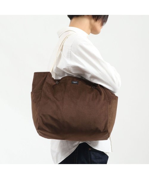 STANDARD SUPPLY(スタンダードサプライ)/スタンダードサプライ トートバッグ A4 STANDARD SUPPLY DAILY CORDUROY TOTE M マザーズバッグ 手洗い可 日本製 秋冬限定/ブラウン