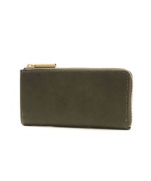 Ense(アンサ)/アンサ 財布 Ense L－zipper long wallet 長財布 L字ファスナー スリム 軽量 小銭入れ 本革 山羊革 シンプル 日本製 ew131/モスグリーン