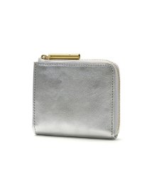 Ense(アンサ)/アンサ 財布 Ense L－zipper wallet ミニ財布 短財布 L字ファスナー コンパクト ミニ 小銭入れ 本革 山羊革 シンプル 日本製 ew130/シルバー