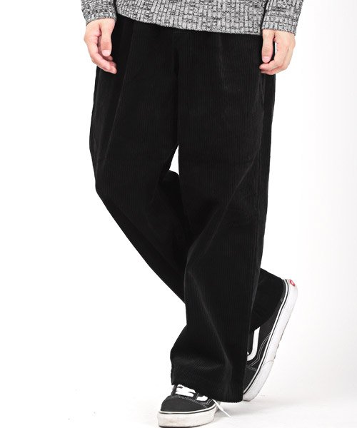 セール 太畝コーデュロイワイドパンツ ワイドパンツ メンズ コーデュロイ ラグスタイル Luxstyle Magaseek