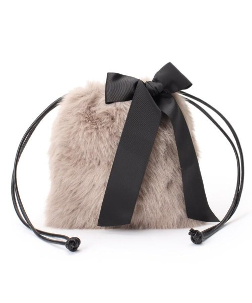 セール クチュールブローチ Couture Brooch フェイクファーリボン巾着バッグ Magaseek