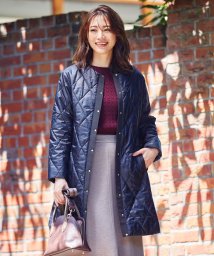 J.PRESS LADIES（LARGE SIZE）(J．プレス　レディス（大きいサイズ）)/30D高密度タフタII ロング キルティングコート/ネイビー系