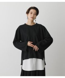 AZUL by moussy(アズールバイマウジー)/NEO LAYERED H／N TOPS/BLK